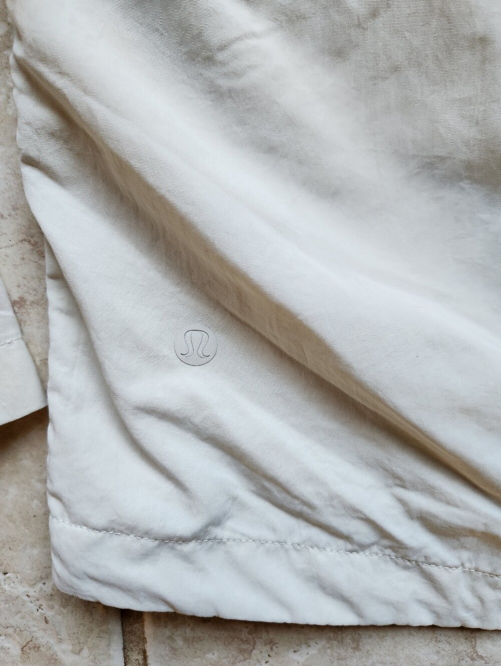Lululemon Always Effortless Jacket Off White Cream Neutral Size 12 High Neck Zip - Picture 12 of 16